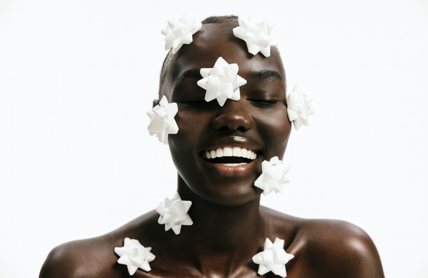 Woman confident with glowing skin